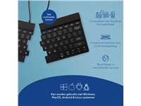 Een Toetsenbord R-Go Split Break QWERTY WL zwart koop je bij VHK Kantoorartikelen