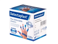 Een Elastische blauwe textielpleister Detectaplast assorti 100 stuks koop je bij Hoekmankantoorartikelen.nl