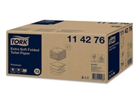 Een Toiletpapier Tork T3 gevouwen Premium Extra Soft 2-laags 30x252vel 114276 koop je bij Hoekmankantoorartikelen.nl