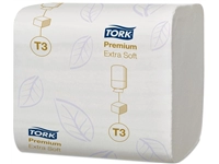 Een Toiletpapier Tork T3 gevouwen Premium Extra Soft 2-laags 30x252vel 114276 koop je bij Hoekmankantoorartikelen.nl