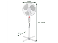 Een Statiefventilator BRASQ F300 Ø 40cm wit koop je bij Hoekmankantoorartikelen.nl