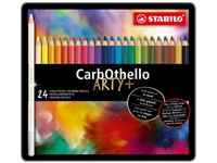 Een Kleurpotloden STABILO CarbOthello kalkpastel assorti blik à 24 stuks koop je bij Hoekmankantoorartikelen.nl