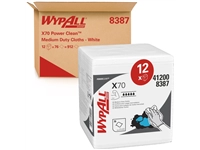 Een Poetsdoek WypAll X70 PowerClean 42,1x37,5cm 12x76vel wit 8387 koop je bij Hoekmankantoorartikelen.nl