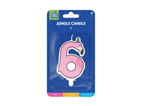 Jungle candle 6 Flamingo