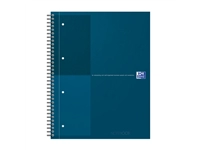 Een Spiraalblok Oxford International Notebook A4+ lijn petrol blauw koop je bij economaat.be