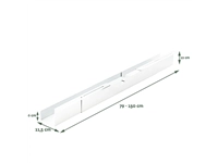 Een Kabelgoot BRASQ verstelbaar 75-150cm CT100 wit koop je bij Goinga Kantoorvakhandel BV