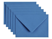 Een Envelop Papicolor C6 114x162mm donkerblauw pak à 6 stuks koop je bij Hoekmankantoorartikelen.nl