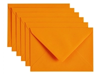 Een Envelop Papicolor C6 114x162mm oranje pak à 6 stuks koop je bij Hoekmankantoorartikelen.nl