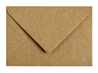 Een Envelop Papicolor C6 114x162mm kraft bruin pak à 6 stuks koop je bij Hoekmankantoorartikelen.nl