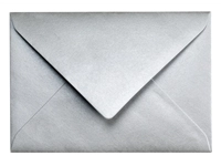 Een Envelop Papicolor C6 114x162mm metallic zilver pak à 6 stuks koop je bij Hoekmankantoorartikelen.nl