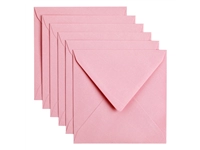 Een Envelop Papicolor 140x140mm babyroze pak à 6 stuks koop je bij Hoekmankantoorartikelen.nl