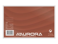 Een Systeemkaart Aurora 200x125mm lijn met rode koplijn 210gr wit 100 vel koop je bij Hoekmankantoorartikelen.nl