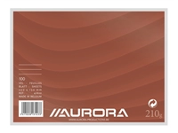 Een Systeemkaart Aurora 200x150mm lijn met rode koplijn 210gr wit 100 vel koop je bij Hoekmankantoorartikelen.nl