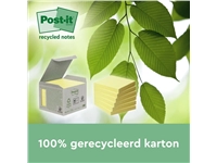 Een Memoblok Post-it Z-Note R330-1B recycled 76x76mm canary yellow 6 stuks koop je bij Hoekmankantoorartikelen.nl