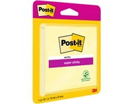 Een Memoblok Post-it 6920 Super Sticky 76x76mm geel koop je bij Hoekmankantoorartikelen.nl