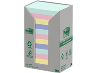 Een Memoblok Post-it 653-RPT 38x51mm rainbow pastel 24 stuks koop je bij Hoekmankantoorartikelen.nl