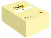 Een Memoblok Post-it 662 102x152mm ruit geel koop je bij Hoekmankantoorartikelen.nl