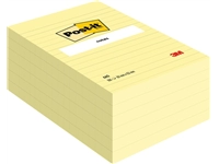 Een Memoblok Post-it 660 lijn 102x152mm canary yellow koop je bij Hoekmankantoorartikelen.nl