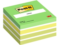 Een Memoblok Post-it 2028 76x76mm kubus pastel groen koop je bij Hoekmankantoorartikelen.nl