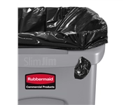 Een Afvalbak Rubbermaid Slim Jim Vented met luchtsleuven 87L grijs koop je bij VHK Kantoorartikelen