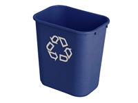 Een Papierbak Rubbermaid recycling medium 26L blauw koop je bij VHK Kantoorartikelen