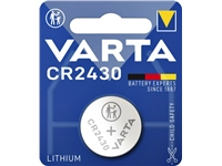 Een Batterij Varta knoopcel CR2430 lithium blister à 1stuk koop je bij VHK Kantoorartikelen