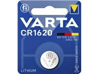 Een Batterij Varta knoopcel CR1620 lithium blister à 1stuk koop je bij VHK Kantoorartikelen