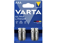 Een Batterij Varta Ultra lithium 4xAAA koop je bij VHK Kantoorartikelen