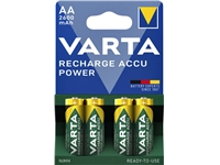 Een Batterij oplaadbaar Varta 4xAA 2600mAh ready2use koop je bij VHK Kantoorartikelen