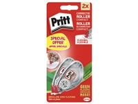 Een Correctieroller Pritt Compact Flex 4.2mmx10m blister à 2 stuks koop je bij Hoekmankantoorartikelen.nl