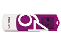 Een USB-stick 2.0 Philips vivid edition magic purple 64GB koop je bij VHK Kantoorartikelen