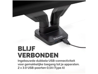 Een Monitorarm Fellowes Platinum Series dubbel horizontaal koop je bij VHK Kantoorartikelen