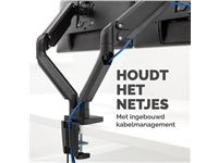 Een Monitorarm Fellowes Platinum Series dubbel horizontaal koop je bij VHK Kantoorartikelen