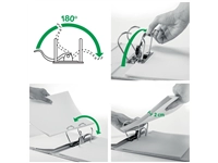 Een Ordner Leitz 1010 180° 80mm PP A4 zwart koop je bij VHK Kantoorartikelen