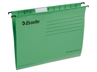 Een Hangmap Esselte Classic A4 V-bodem 345x240mm groen koop je bij Clippz! Office Supplies