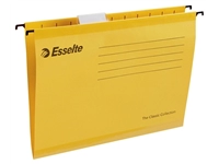 Een Hangmap Esselte Classic A4 V-bodem 345x240mm geel koop je bij Clippz! Office Supplies