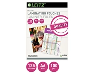 Een Lamineerhoes Leitz iLAM A6 2x125micron EVA 100 stuks koop je bij VHK Kantoorartikelen