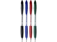 Een Balpen Bic Atlantis classic grip clic medium rood koop je bij VHK Kantoorartikelen