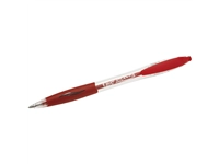 Een Balpen Bic Atlantis classic grip clic medium rood koop je bij VHK Kantoorartikelen