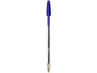 Een Balpen Bic Cristal medium blauw in tubo verpakking koop je bij VHK Kantoorartikelen