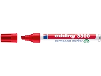 Een Viltstift edding 3300 schuin 1-5mm rood koop je bij VHK Kantoorartikelen