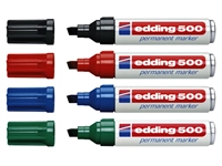 Een Viltstift edding 500 schuin 2-7mm rood koop je bij VHK Kantoorartikelen