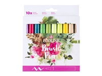 Een Brushpen Talens Ecoline set á 10 stuks botanisch koop je bij Hoekmankantoorartikelen.nl