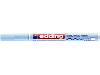 Een Viltstift edding 751 lakmarker rond 1-2mm pastel blauw koop je bij VHK Kantoorartikelen