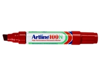 Een Viltstift Artline 100 schuin 7.5-12mm rood koop je bij VHK Kantoorartikelen