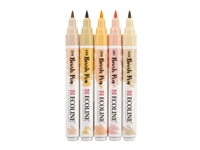 Een Brushpen Talens Ecoline set á 5 stuks beige roze koop je bij VHK Kantoorartikelen