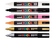 Een Verfstift Posca PC5M medium zilver koop je bij Hoekmankantoorartikelen.nl