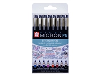 Een Fineliner Sakura pigma micron 0.4mm blister à 8 stuks assorti koop je bij VHK Kantoorartikelen