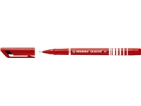 Een Fineliner STABILO Sensor 187/40 medium rood koop je bij VHK Kantoorartikelen