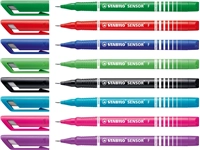 Een Fineliner STABILO Sensor 189/8 fijn assorti etui à 8 stuks koop je bij VHK Kantoorartikelen